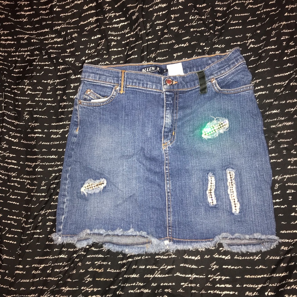 Jean High waist skirt